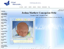 Tablet Screenshot of ourpreciousbabyjoshuamatthew.virtual-memorials.com