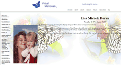 Desktop Screenshot of lisaduran.virtual-memorials.com