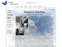 Tablet Screenshot of brandon-kaut.virtual-memorials.com