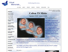 Tablet Screenshot of colton-miske.virtual-memorials.com