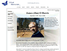 Tablet Screenshot of james-jim-o-harris.virtual-memorials.com