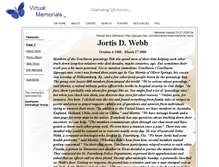 Tablet Screenshot of jortis-webb.virtual-memorials.com