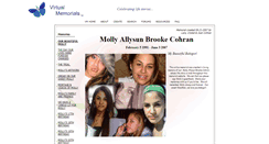 Desktop Screenshot of molly-cohran.virtual-memorials.com