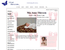 Tablet Screenshot of mia-thiessen.virtual-memorials.com
