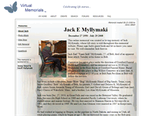 Tablet Screenshot of jack-myllymaki.virtual-memorials.com
