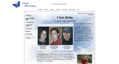 Desktop Screenshot of chris-bolin.virtual-memorials.com