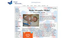 Desktop Screenshot of drake-michel.virtual-memorials.com