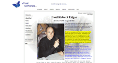 Desktop Screenshot of paul-edgar.virtual-memorials.com