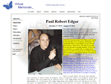 Tablet Screenshot of paul-edgar.virtual-memorials.com