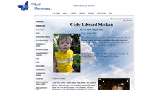 Desktop Screenshot of cody-skokan.virtual-memorials.com