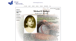 Desktop Screenshot of michaelhollars.virtual-memorials.com