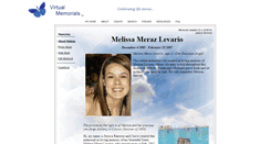 Desktop Screenshot of melissa-levario-meraz.virtual-memorials.com