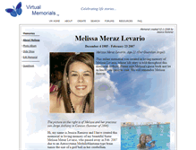 Tablet Screenshot of melissa-levario-meraz.virtual-memorials.com