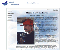 Tablet Screenshot of michael-owen-harris.virtual-memorials.com