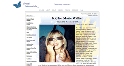 Desktop Screenshot of kayleetootswalker.virtual-memorials.com