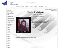 Tablet Screenshot of davidrodriguez16.virtual-memorials.com