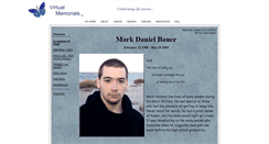 Desktop Screenshot of mark-bauer.virtual-memorials.com