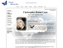 Tablet Screenshot of christopher-coan.virtual-memorials.com