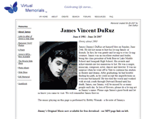 Tablet Screenshot of jamesvincentduruz.virtual-memorials.com