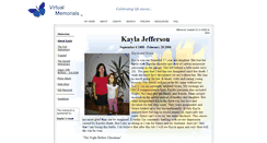 Desktop Screenshot of kayla-jefferson.virtual-memorials.com