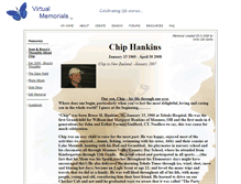 Tablet Screenshot of chip-hankins.virtual-memorials.com