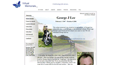Desktop Screenshot of george-lee.virtual-memorials.com