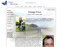 Tablet Screenshot of george-lee.virtual-memorials.com