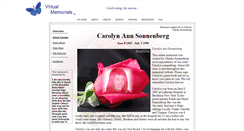 Desktop Screenshot of carolyn-sonnenberg.virtual-memorials.com
