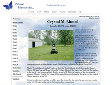 Tablet Screenshot of crystal-ahmed.virtual-memorials.com