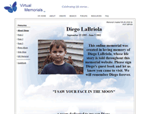 Tablet Screenshot of diego-labriola.virtual-memorials.com