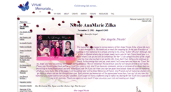 Desktop Screenshot of nicole-zilka.virtual-memorials.com