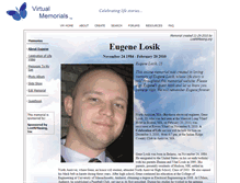 Tablet Screenshot of genelosik.virtual-memorials.com