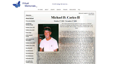 Desktop Screenshot of michael-carico-ii.virtual-memorials.com