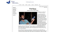 Desktop Screenshot of paul-igag.virtual-memorials.com
