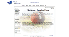 Desktop Screenshot of christopher-pence.virtual-memorials.com