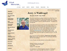 Tablet Screenshot of jerry-waldvogel.virtual-memorials.com