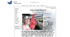 Desktop Screenshot of gina-flowers.virtual-memorials.com