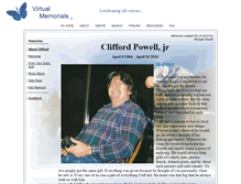 Tablet Screenshot of cliffordpowelljr.virtual-memorials.com