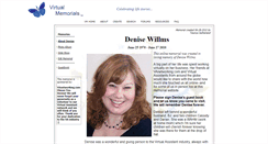 Desktop Screenshot of denisewillms.virtual-memorials.com