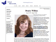 Tablet Screenshot of denisewillms.virtual-memorials.com