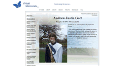 Desktop Screenshot of andrewjustin-gott.virtual-memorials.com