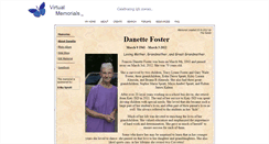 Desktop Screenshot of danette-foster.virtual-memorials.com