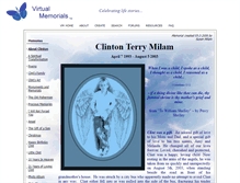Tablet Screenshot of clinton-milam.virtual-memorials.com