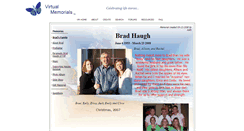 Desktop Screenshot of brad-haugh.virtual-memorials.com