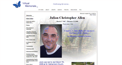 Desktop Screenshot of julian-allen.virtual-memorials.com