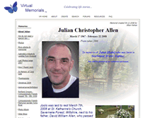 Tablet Screenshot of julian-allen.virtual-memorials.com