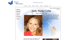Desktop Screenshot of emily-corbin.virtual-memorials.com